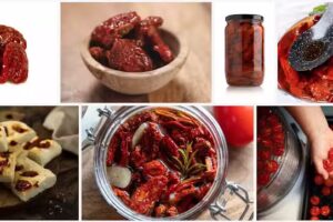 Tomates disecados saborizados en conserva ( Productos conservados en Aceite de Oliva Premium )